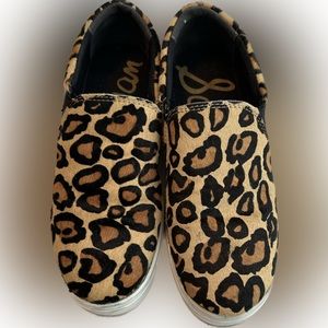 Sam Edelman pony hair platform tennis shoes Size 5